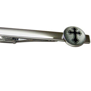 Gothic Cross Pendant Square Tie Clip